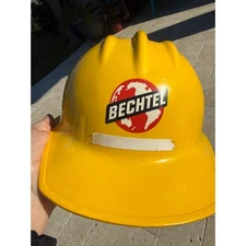 VINTAGE Bechtel Hard Boiled Hat Yellow E D Bullard Co 302 303