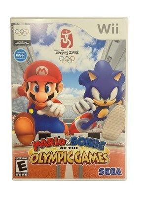 Mario & Sonic at the Olympic Games Beijing 2008 (Nintendo Wii) Disc & Manual