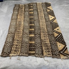 VTG Authentic African Mud Cloth Bogolan Wall Hanging Boho Tribal Geometric 59x37