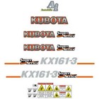 Kubota KX161-3 Super Series Decals - Repro Sticker Kit