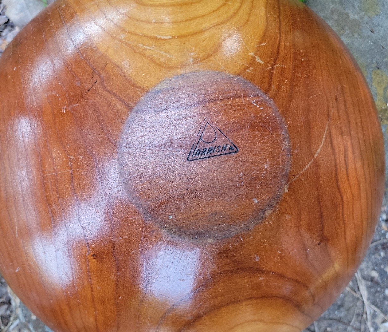 Beautiful Vintage Parrish Wood Bowl eBay