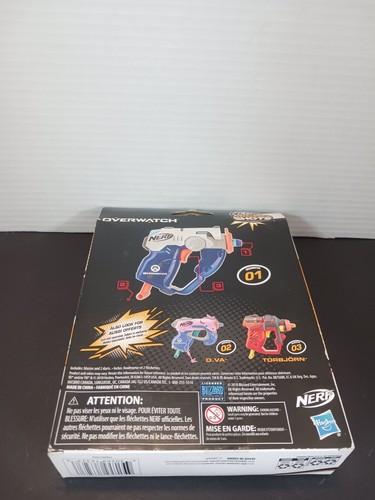 Giocattolo Nerf Overwatch Micro Shots Tracer Hasbro 2018 nuovo con scatola - Foto 5 di 6