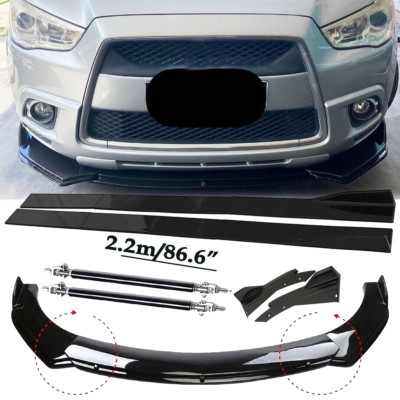 Front Bumper Lip Spoiler Diffuser Splitter Rear Side Skirt For Mitsubishi ASX