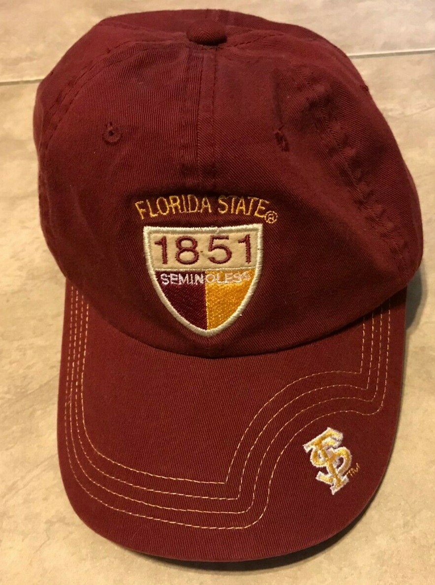 Fsu Hat Adjustable Seminoles Team Hat Vintage Florida State University ...