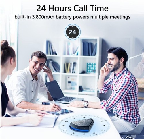 Bluetooth Speakerphone Conference Microphone Computer Speakers with Microphone U - Picture 4 of 7