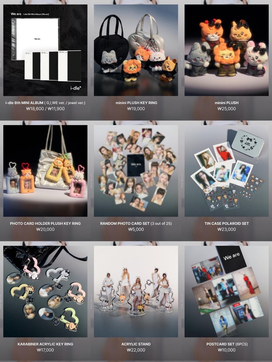 I-DLE WE ARE POP-UP LINE FRIEND MD MERCH PHOTOCARD OFFICIAL IDLE