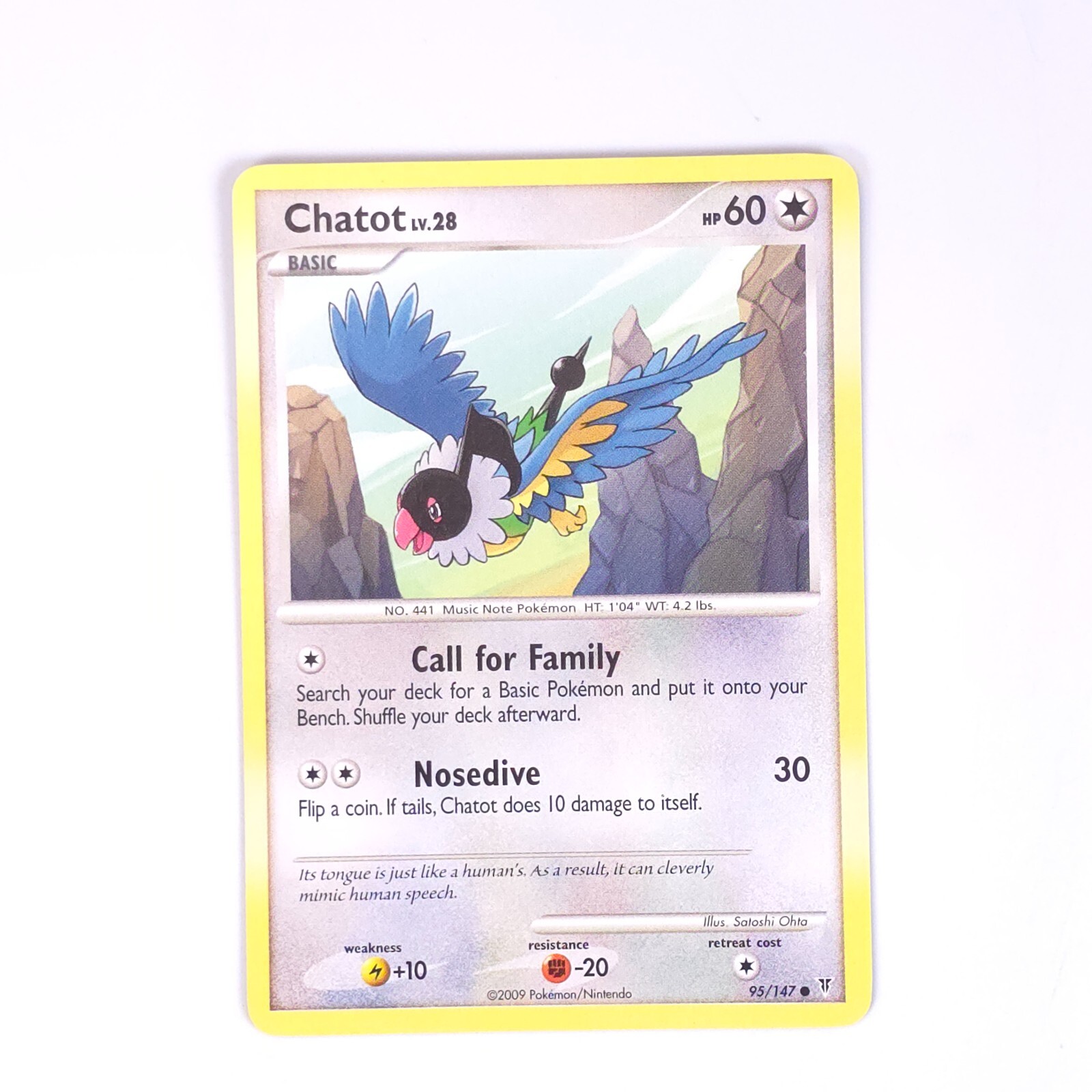 Chatot 95/147 Pokemon Supreme Victors Common NM