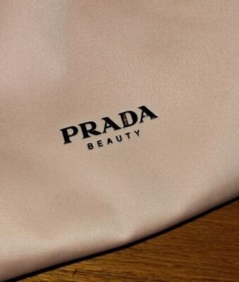 Prada Beauty VIP GWP Black & Pink Reversible Drawstring Backpack