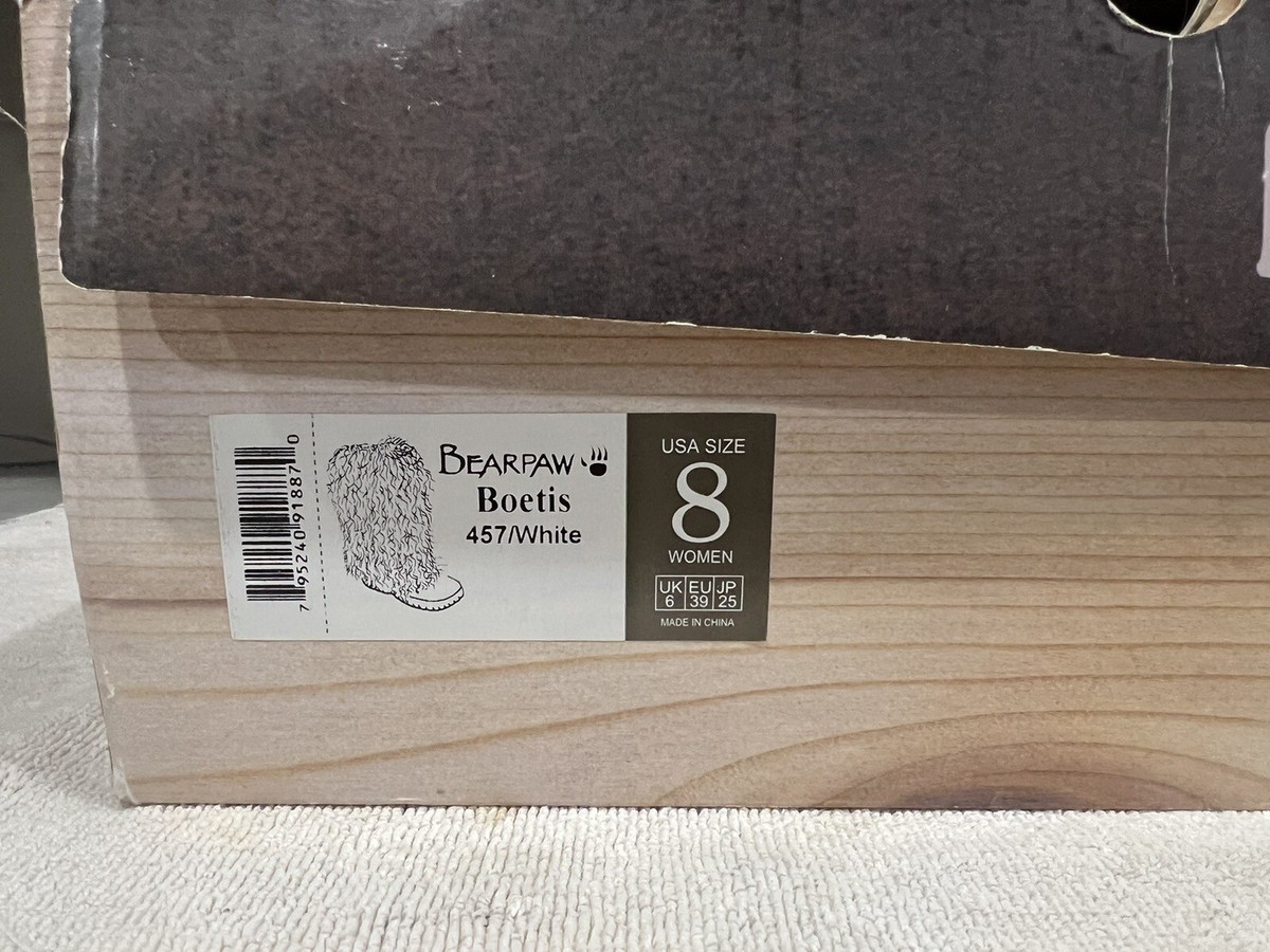 Bearpaw Boetis Boots 457/White Size