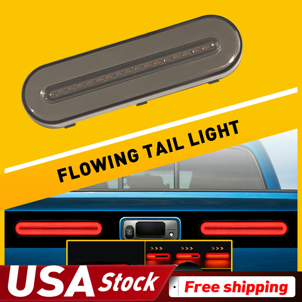 smoked lens Trailer Truck Marker Side Turn red+amber Signal Tail Light ABS+PC