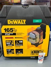 DEWALT CANADA 50 ft.& 165 ft Red Self-Leveling 3-Beam Cross Line Laser Level