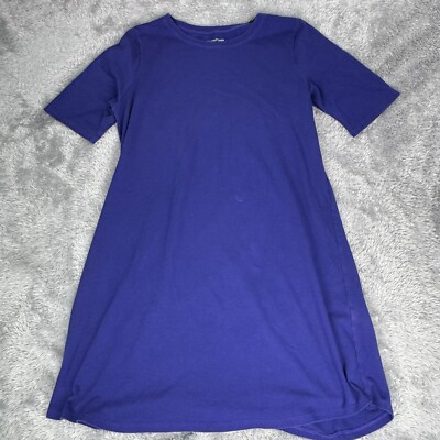 mid length t shirt dress Time and Tru Women's 100% Cotton Midi T-Shirt Dress