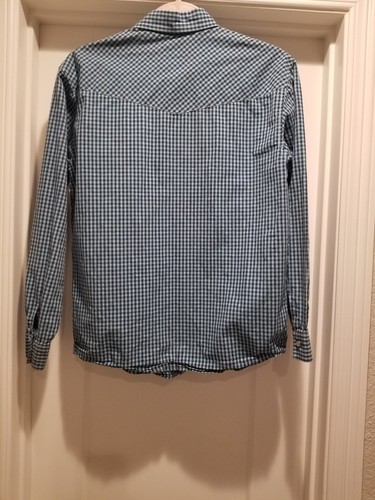 ROPER Long Sleeve Pearl-Snap Shirt Youth XL (16-18) Western Shirt Plaid - Picture 11 of 19