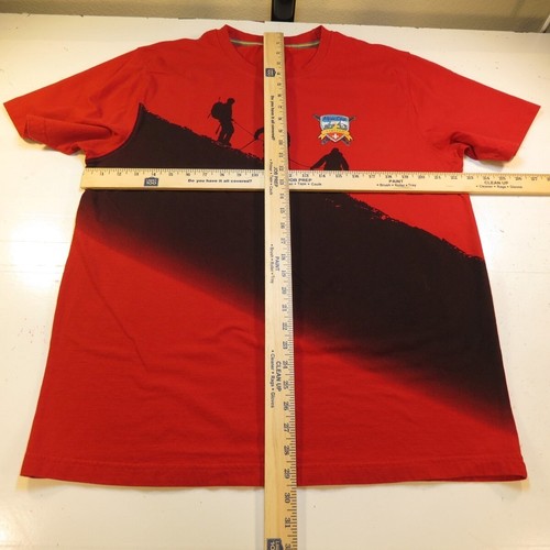 ALPINE CLUB LIMITED HIKE HIKING CAMP CAMPING TEE T SHIRT Mens M Red - Picture 5 of 5