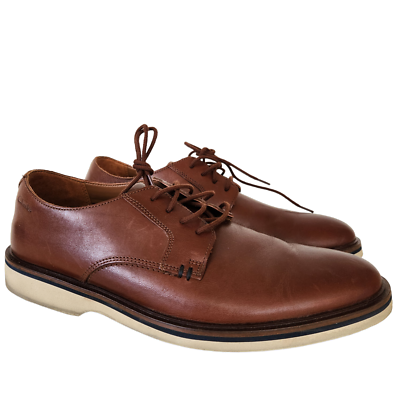 Clarks Men\'s Malwood Plain Oxford, Dark Tan Leather, 9 Clarks Men main image 2