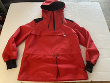 Vtg Mother Josephine Red Navy 1/4 Zip Jacket Adult Medium