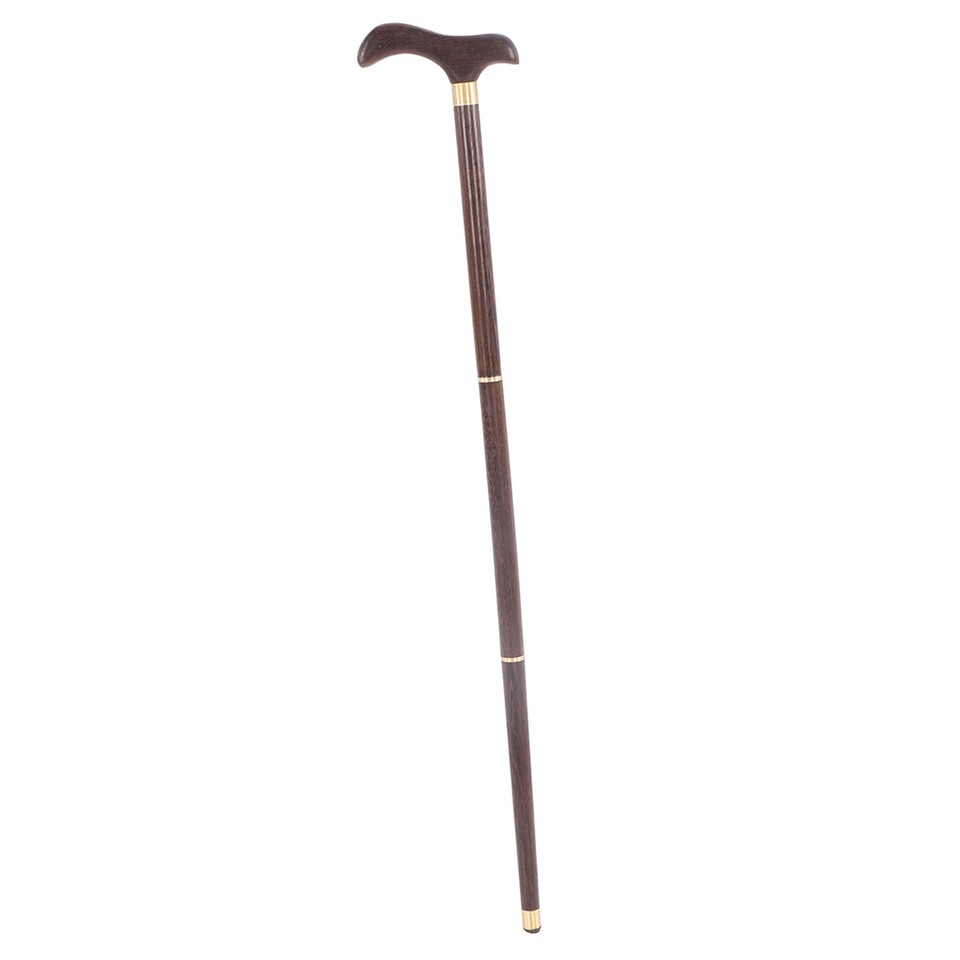 Detachable Wenge Walking Stick Elderly Elegant Ergonomic Walking Cane