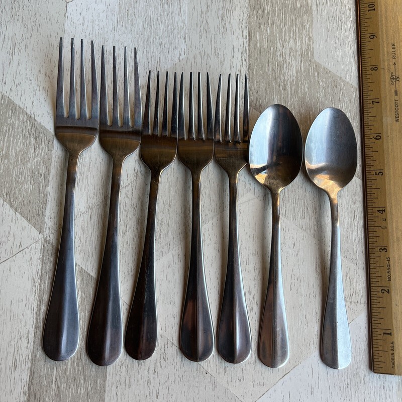 7 Piece Pfaltzgraff Legacy Stainless Flatware