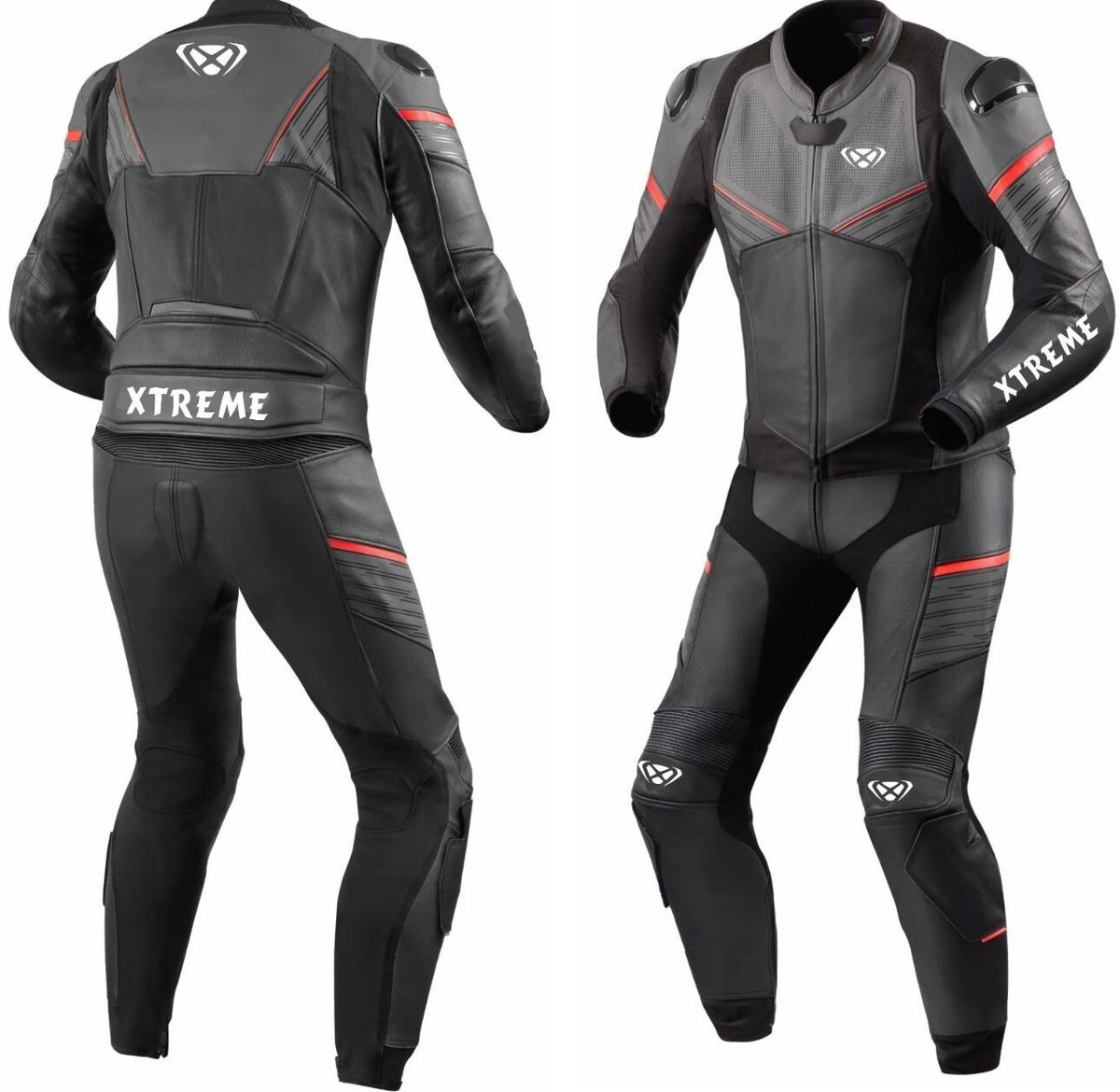 MEN'S XTREME RACING PIECE RIDING MOTORCYCLE MOTO GP BIKER COWHIDE LEATHER  SUIT
