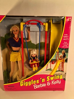 BARBIE & KELLY GIGGLES 'N SWING 20333 New in Box