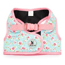 THE WORTHY DOG Sidekick Printed Floral Teal Dog Harness Reflective Sizes XXS-XXL