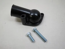 69up SBC BBC Chevy Black Water Neck Thermostat Housing 15° Small Big Block V8