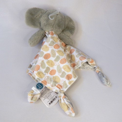 Mary Meyer Gray Elephant Plush Lovey Satin Blanket Jungle Knotted Kalahari 12" - Picture 2 of 9
