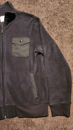 Old Navy Blue Fleece Full Zip Jacket Men's Medium New 54023 - Picture 4 of 11