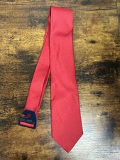 Brooks Brothers Solid Red Tie 100 Silk Men's Necktie 58"