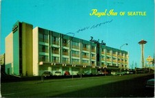Seattle WA Royal Inn Needle Postcard used (19097)