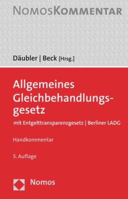 Thumbnail - Allgemeines Gleichbehandlungsgesetz, Wolfgang Däubler