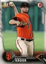 2016 Bowman Draft #BD-33 - Matt Krook FBC - San Francisco Giants  16-174