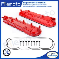 LH & RH Valve Cover Set w/ Gasket & Bolts for 99-08 Chevy Gmc Workhorse 12570427