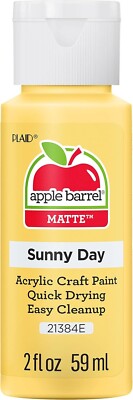 Apple Barrel Acrylic Paint in Assorted Colors (2 oz), 21384, Sunny Day