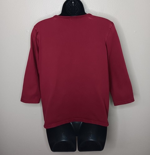 T-shirt donna piccola Y2K Sonoma vintage anni 90 maglietta autunno raccolta autunno manica lunga - Foto 5 di 6