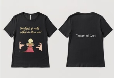 XXL tshirt rachel tower of god neu schwarz