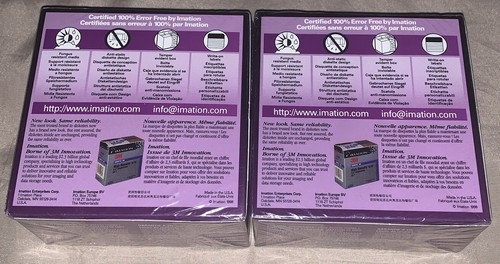 (2) 1998 Imation 2HD 3M Floppy Discs 3.5" 1.44 MB Diskettes 10 Pk IBM Formatted - Picture 2 of 6