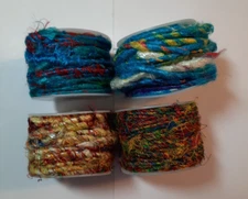 Sari Yarn Multicolored 4 Pk Appx 40feet Per Roll.    JL 397