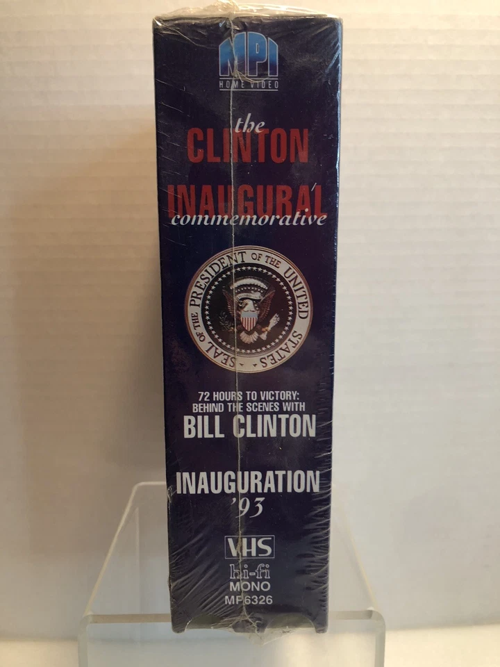 Bill Clinton Inaugural Commemorative 2 VHS Sealed ABC News 72 Hours to Victory Foto 4 de 4
