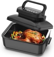 Air Fryer Electric Indoor Grill Combo, Indoor Tabletop Grill Griddle STACK