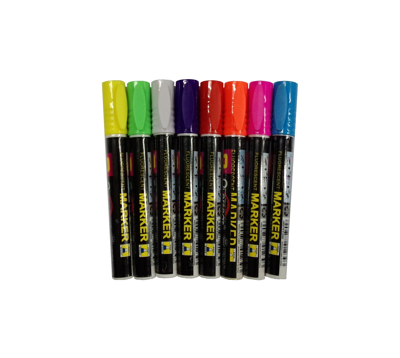 8 Multi-Color Highlighter Fluorescent Liquid Marker Pen DryErase LED WHITE Board