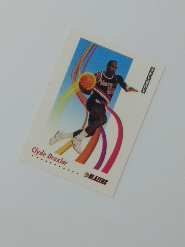 1991-92 Skybox Mini Clyde Drexler #39, Portland Trail Blazers, HOF - Image 2 of 4