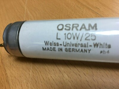 OSRAM Leuchtstofflampe L10W/25 Weiss T8  26 x 470mm MADE IN GERMANY