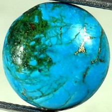 Natural Sky Blue Copper Turquoise Round Cabochon Gemstones 05.50Cts 13x 13x 05mm