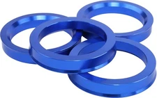 58.1 to 72.6 Aluminium Blue Wheel Hub Centric Rings OD 72.6 / ID 58.1 Hubrings