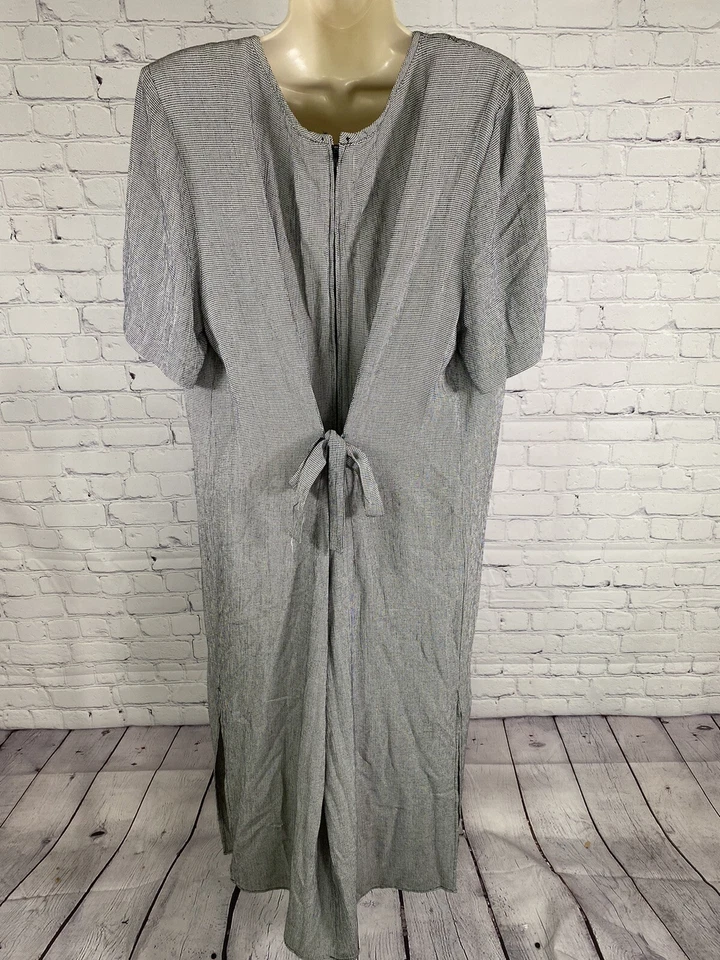 Vestido Acolchado De Colección Jessica Howard Negro Blanco Cuadros Manga Corta Hombro 18 Foto 4 de 4