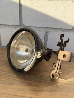 Faro a punta scarlatto moto anteguerra 130 mm come Bosch JS130 1920