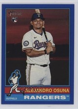 2025 Topps Heritage High Number Dark Blue Bordered Alejandro Osuna #695 1p1k
