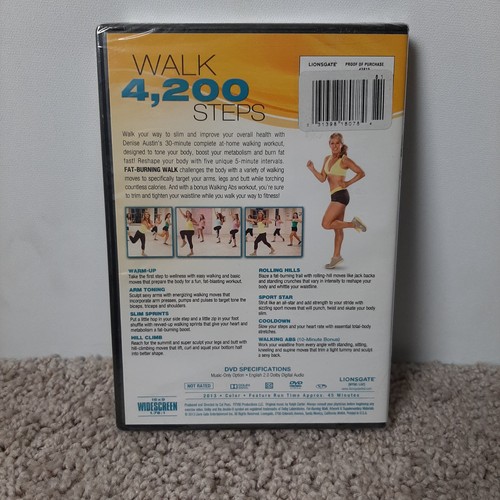 Denise Austin: Fat Burning Walk (DVD, 2013 Widescreen) - NEW/SEALED - Picture 2 of 2