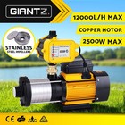 Giantz Garden Water Pump High Pressure 1300-2500W 6-Stage Tank Irrigation Yellow